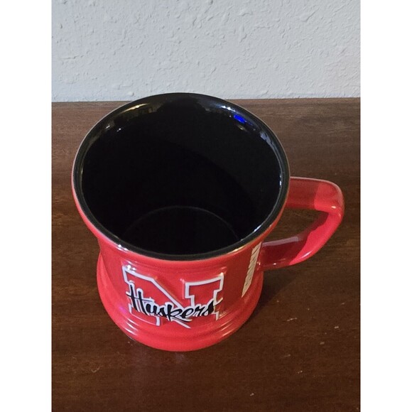 University Of Nebraska Cornhuskers 12 Ounce Coffee Mug Huskers NCAA Red 3D - Picture 2 of 4